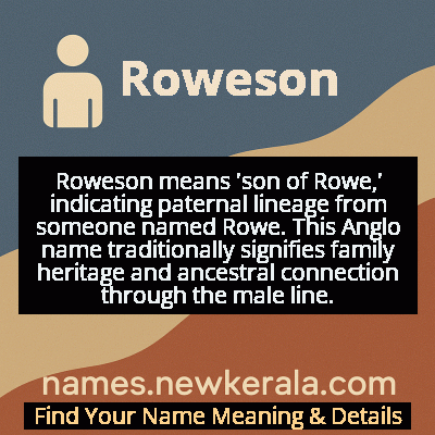 Roweson Name Meaning and Origin