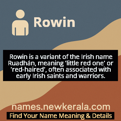Rowin Name Meaning and Origin