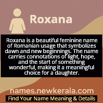 Roxana Name Meaning and Origin