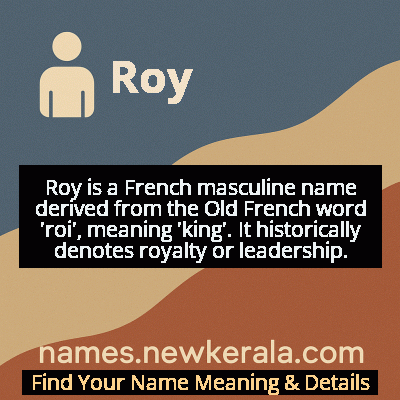 Roy Name Meaning and Origin