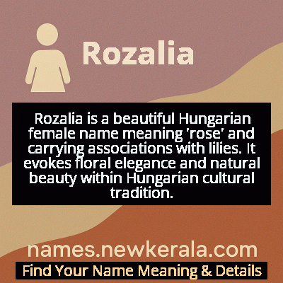 Rozalia Name Meaning and Origin
