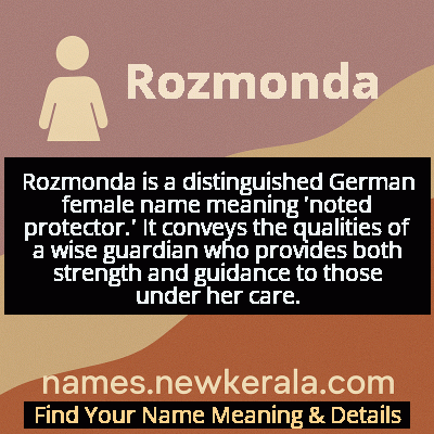 Rozmonda Name Meaning and Origin