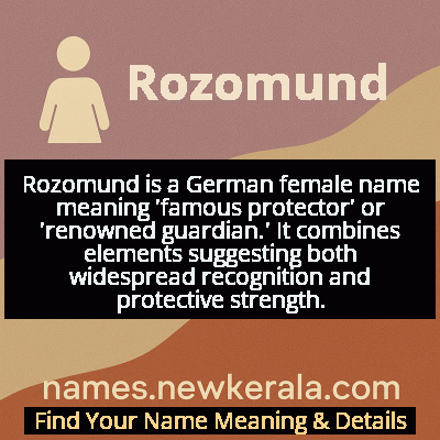 Rozomund Name Meaning and Origin