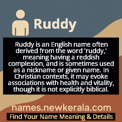Ruddy Name Meaning and Origin