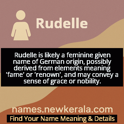 Rudelle Name Meaning and Origin