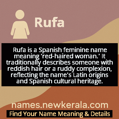 Rufa Name Meaning and Origin