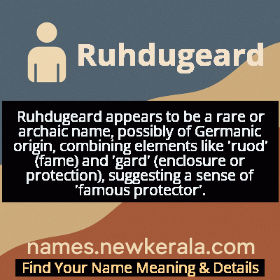 Ruhdugeard Name Meaning and Origin