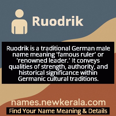 Ruodrik Name Meaning and Origin