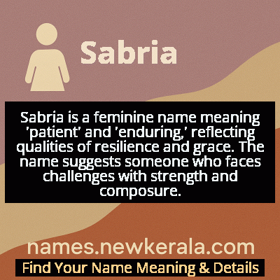 Sabria Name Meaning and Origin