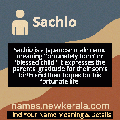 Sachio Name Meaning and Origin