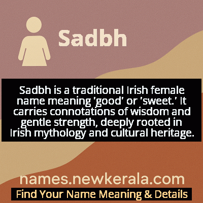 Sadbh Name Meaning and Origin
