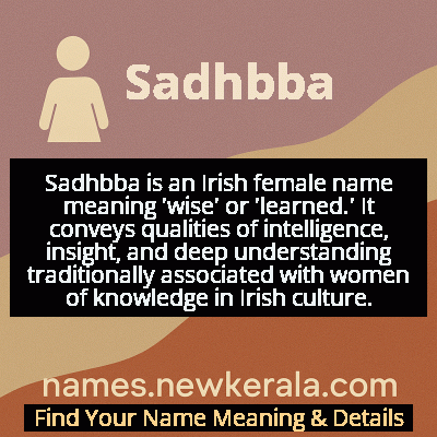 Sadhbba Name Meaning and Origin