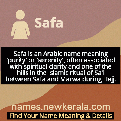 Safa Name Meaning and Origin