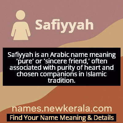 Safiyyah Name Meaning and Origin