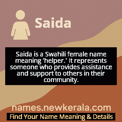 Saida Name Meaning and Origin