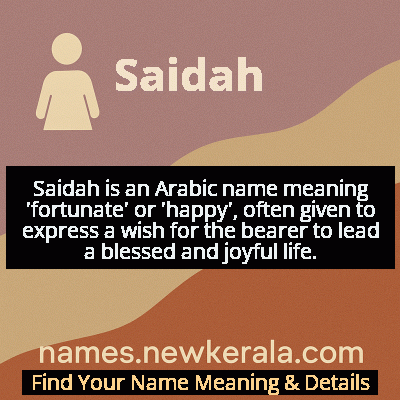 Saidah Name Meaning and Origin
