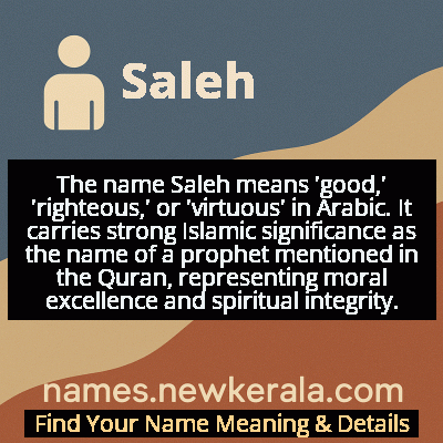 Saleh Name Meaning and Origin