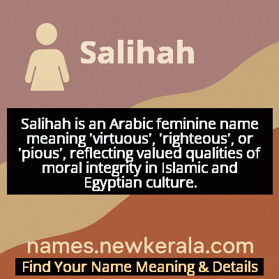 Salihah Name Meaning and Origin