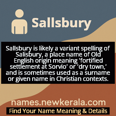 Sallsbury Name Meaning and Origin