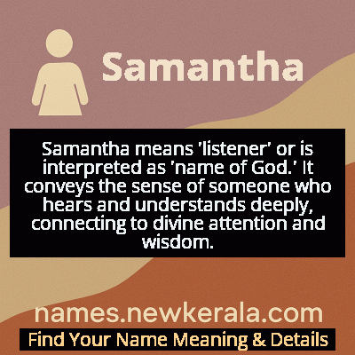 Samantha Name Meaning and Origin