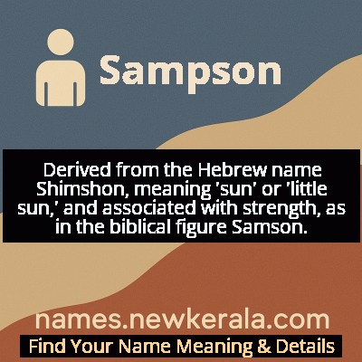 Sampson Name Meaning and Origin