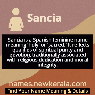 Sancia Name Meaning and Origin