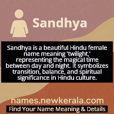 Sandhya Name Meaning and Origin