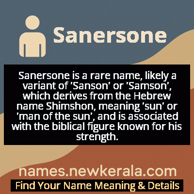 Sanersone Name Meaning and Origin