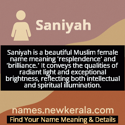 Saniyah Name Meaning and Origin