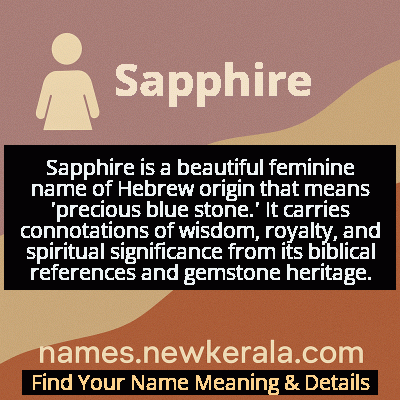 Sapphire Name Meaning and Origin