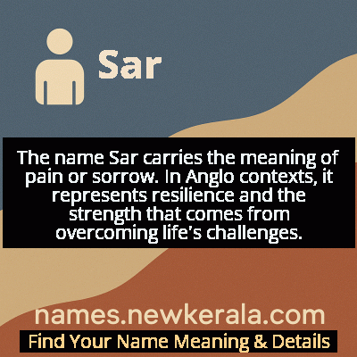 Sar Name Meaning and Origin