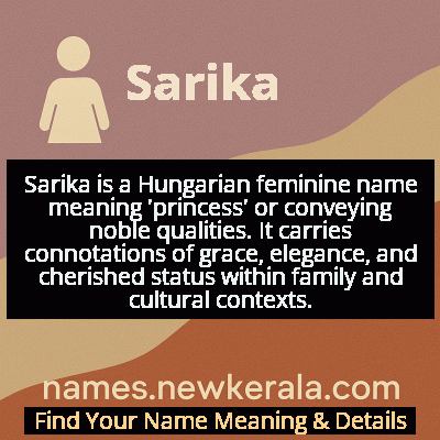 Sarika Name Meaning and Origin