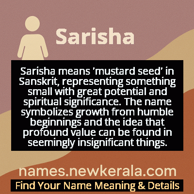 Sarisha Name Meaning and Origin