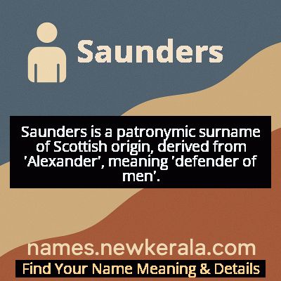 Saunders Name Meaning and Origin