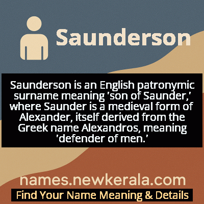 Saunderson Name Meaning and Origin