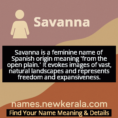 Savanna Name Meaning and Origin