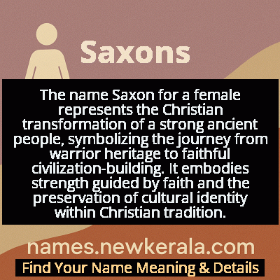 Saxons Name Meaning and Origin