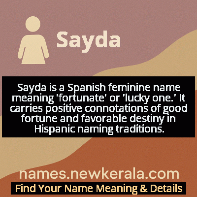 Sayda Name Meaning and Origin