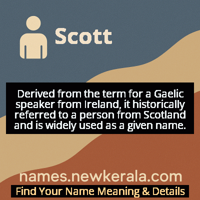 Scott Name Meaning and Origin