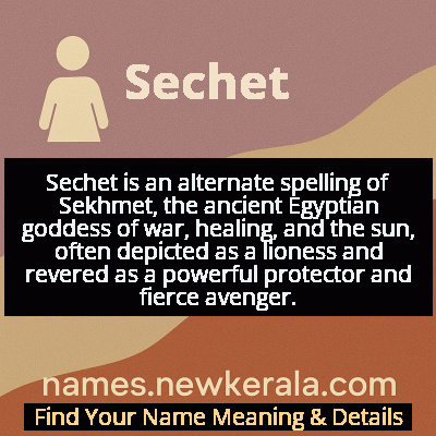 Sechet Name Meaning and Origin