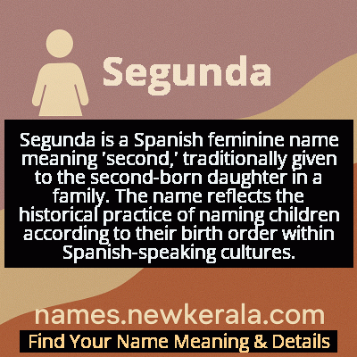 Segunda Name Meaning and Origin