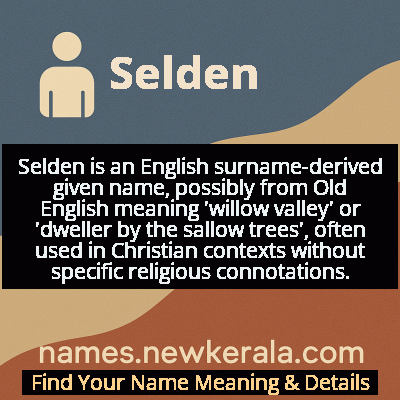 Selden Name Meaning and Origin