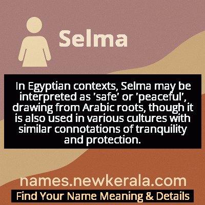 Selma Name Meaning and Origin