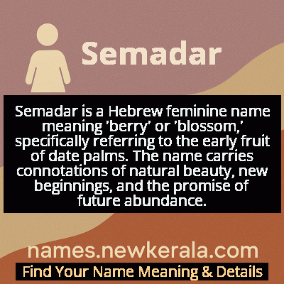 Semadar Name Meaning and Origin