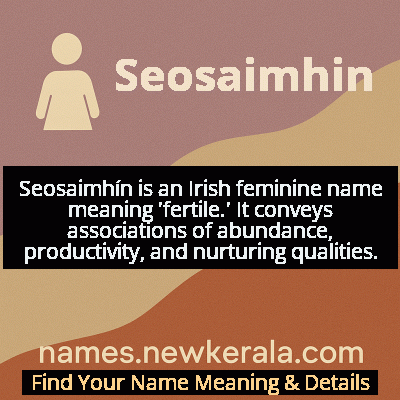 Seosaimhin Name Meaning and Origin