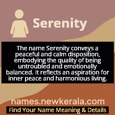 Serenity Name Meaning and Origin