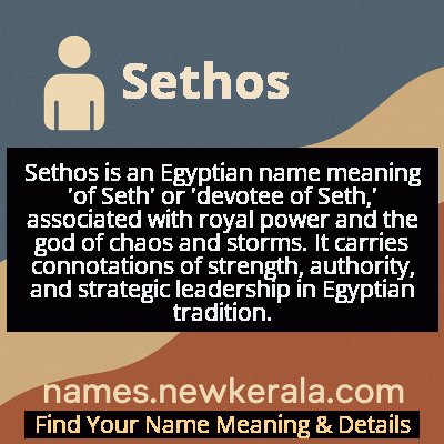 Sethos Name Meaning and Origin