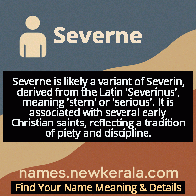 Severne Name Meaning and Origin