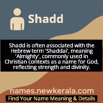 Shadd Name Meaning and Origin