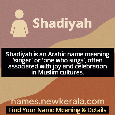 Shadiyah Name Meaning and Origin